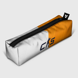 Пенал для ручек Counter Strike 2 White Orange Stripes, цвет: 3D-принт