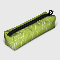 Пенал для ручек Цвет зеленый салатовый тренд, цвет: 3D-принт