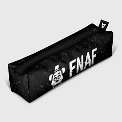 Пенал для ручек FNAF glitch на темном фоне: надпись и символ, цвет: 3D-принт
