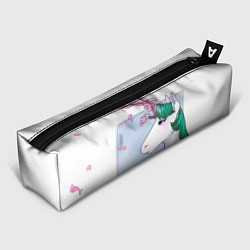 Пенал для ручек Весенний единорог с цветущей сакурой арт, цвет: 3D-принт
