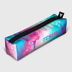 Пенал Tesla neon gradient style: надпись и символ