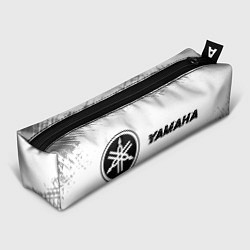 Пенал для ручек Yamaha speed на светлом фоне со следами шин: надпи, цвет: 3D-принт