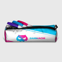 Пенал для ручек DanMachi neon gradient style: надпись и символ, цвет: 3D-принт — фото 2