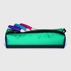 Пенал для ручек Двухцветный зелёный и синий, цвет: 3D-принт — фото 2