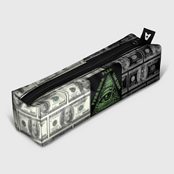 Пенал для ручек План миллионера на фоне доллара, цвет: 3D-принт