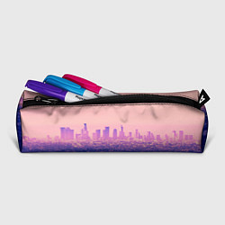 Пенал для ручек Город в розовом и фиолетовом цветах, цвет: 3D-принт — фото 2