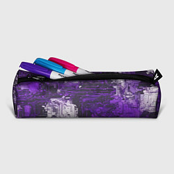 Пенал для ручек Киберпанк заражение фиолетовое, цвет: 3D-принт — фото 2