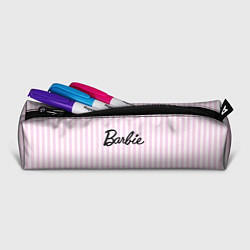 Пенал для ручек Barbie - классическая розово-белая полоска, цвет: 3D-принт — фото 2