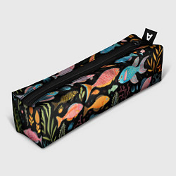 Пенал для ручек Фолк-арт рыбовы, цвет: 3D-принт