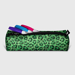 Пенал для ручек Зелёный леопард паттерн, цвет: 3D-принт — фото 2