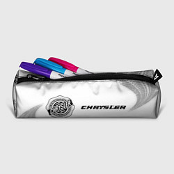 Пенал для ручек Chrysler speed на светлом фоне со следами шин по-г, цвет: 3D-принт — фото 2