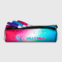 Пенал для ручек Sally Face neon gradient style по-горизонтали, цвет: 3D-принт — фото 2