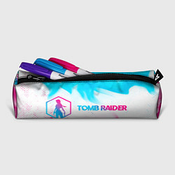 Пенал для ручек Tomb Raider neon gradient style по-горизонтали, цвет: 3D-принт — фото 2
