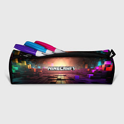 Пенал для ручек Minecraft логотип и кубы, цвет: 3D-принт — фото 2