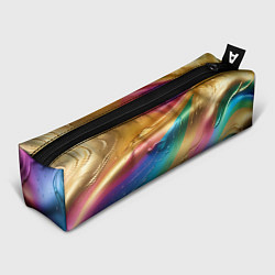 Пенал для ручек Жидкий радужный металл, цвет: 3D-принт