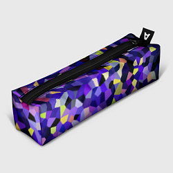 Пенал для ручек Мозаика фиолетовая, цвет: 3D-принт