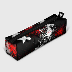 Пенал для ручек Логотип Chery Automobile на фоне брызг красок, цвет: 3D-принт