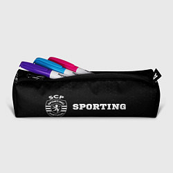 Пенал для ручек Sporting sport на темном фоне по-горизонтали, цвет: 3D-принт — фото 2