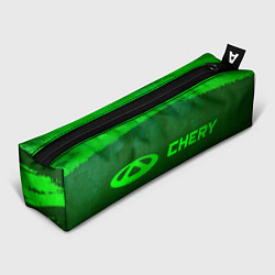 Пенал для ручек Chery - green gradient по-горизонтали, цвет: 3D-принт