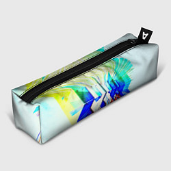 Пенал для ручек Неоновая абстракция стекло, цвет: 3D-принт