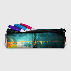 Пенал для ручек Ржавчина сине-белая, цвет: 3D-принт — фото 2
