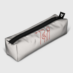 Пенал для ручек Таня - красная надпись вязью, цвет: 3D-принт