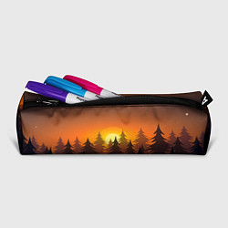 Пенал для ручек Лес - ночь, цвет: 3D-принт — фото 2