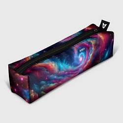 Пенал для ручек Неоновая галактическая спираль - нейроарт, цвет: 3D-принт