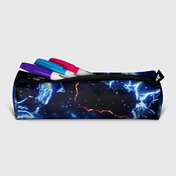 Пенал для ручек Звезды и молнии в разломе плит, цвет: 3D-принт — фото 2