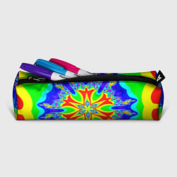Пенал для ручек Неоновая психоделика узор, цвет: 3D-принт — фото 2