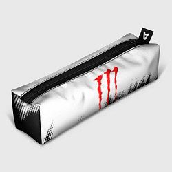 Пенал для ручек Monster energy чёрно белые краски, цвет: 3D-принт