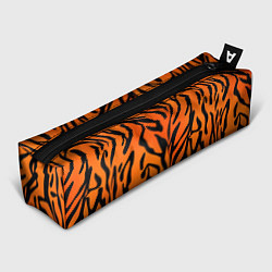 Пенал для ручек Тигровый огненный паттерн, цвет: 3D-принт