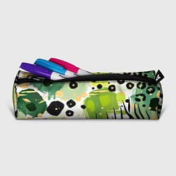 Пенал для ручек Зеленый анималистичный паттерн, цвет: 3D-принт — фото 2