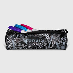 Пенал для ручек Oasis на фоне гитар, цвет: 3D-принт — фото 2