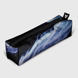 Пенал для ручек Синяя волна в космосе - текстура, цвет: 3D-принт