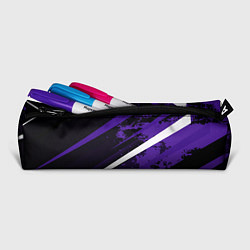 Пенал для ручек Color black purple line, цвет: 3D-принт — фото 2
