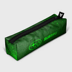 Пенал для ручек Subaru - green gradient по-горизонтали, цвет: 3D-принт