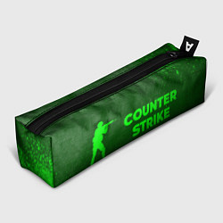 Пенал для ручек Counter Strike - green gradient по-горизонтали, цвет: 3D-принт