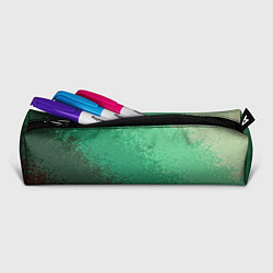 Пенал для ручек Градиент текстурный зелёный, цвет: 3D-принт — фото 2