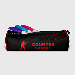 Пенал для ручек Counter Strike - red gradient по-горизонтали, цвет: 3D-принт — фото 2