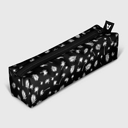 Пенал для ручек Текстура черной гавайской рубашки, цвет: 3D-принт