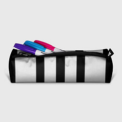 Пенал для ручек Color black light gray line, цвет: 3D-принт — фото 2