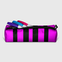 Пенал для ручек Color black pink lines, цвет: 3D-принт — фото 2
