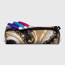 Пенал для ручек Черный агат и жидкое золото, цвет: 3D-принт — фото 2