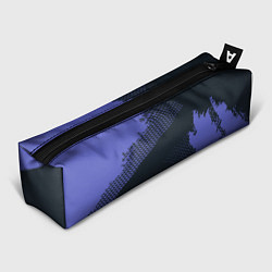 Пенал для ручек Абстрактная текстура в синем, цвет: 3D-принт