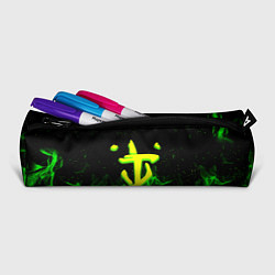 Пенал для ручек Doom кислотное лого огненный, цвет: 3D-принт — фото 2