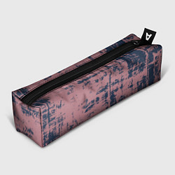 Пенал для ручек Текстура с потертостями сине-розовая, цвет: 3D-принт