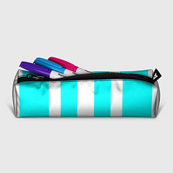 Пенал для ручек Color blue and white, цвет: 3D-принт — фото 2