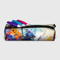 Пенал для ручек Японский ниндзя - акварельный набросок, цвет: 3D-принт — фото 2