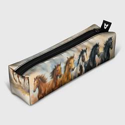 Пенал для ручек Кони бегут, цвет: 3D-принт
